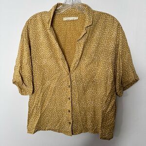 Prana Women's Mustard Button-Up Top